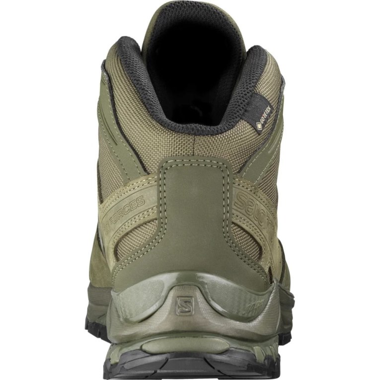 Olive Salomon Xa Forces Mid GTX EN Women's Tactical Boots | PH 52714Y